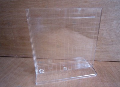 MENÜ PROSPEKTSTÄNDER HALTER DISPLAY PLEXIGLAS 6ER PACK 16X15,5CM **NEU KOSTENLOSER VERSAND**