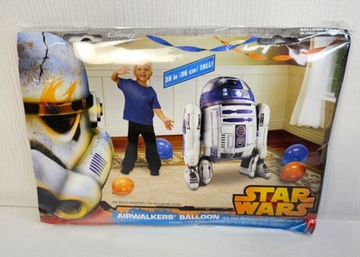 R2D2 Ballon Air Walker Star Wars Riesen Folienballon optional aufblasbar