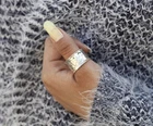 Solid 925 Sterling Silver Band & Statement Ring Handmade Ring All size R-57
