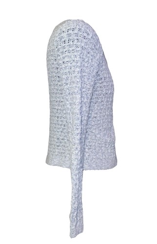 Lands' End Tweed Boucle Cardigan Sweater Jacket Women's XS ( 2-4 ) Blue - Picture 3 of 9