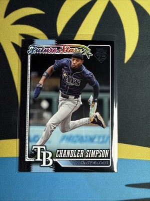 2026 Topps Series 1 Chandler Simpson  Black Future Stars /75 #342 Tampa Bay Rays