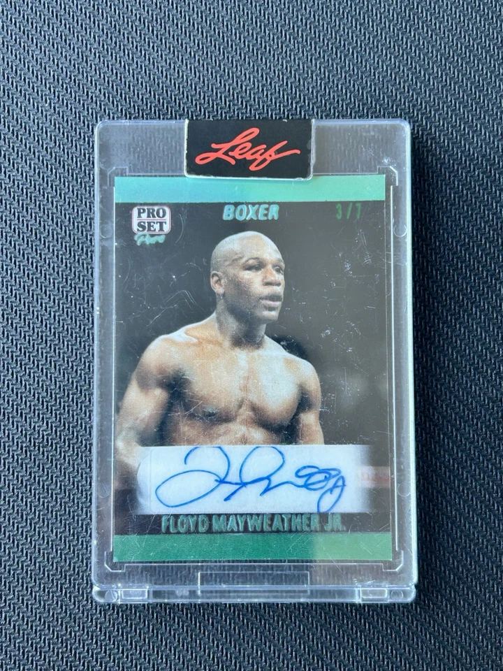 2025 Leaf Pro Set Floyd Mayweather Jr 3/7 #90-FM1 Auto Lightly Played LP - Image 2 of 4