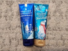 2 Bath  Body Works Frosted Coconut Snowball Moisturizing Body Lotion 8 oz. New
