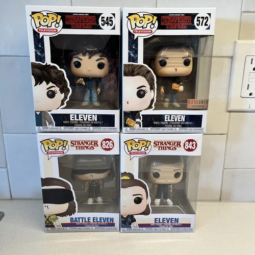 Funko Pop! Vinyl: Stranger Things Eleven Lot (4) 545, 572, 826, 843