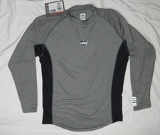 ERGODYNE TENACIOUS WORK GEAR MEN M GRAY RELAXED LS ALL SEASON MID LAYER 6425 NWT