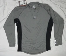 ERGODYNE TENACIOUS WORK GEAR MEN M GRAY RELAXED LS ALL SEASON MID LAYER 6425 NWT
