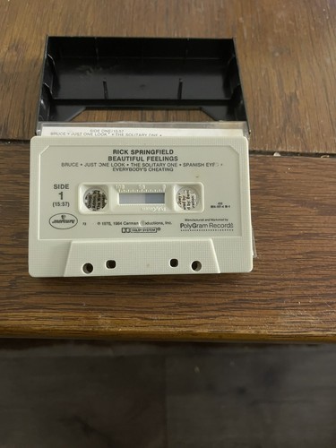 RICK SPRINGFIELD "BEAUTIFUL FEELINGS" CASSETTE TAPE - Picture 5 of 5