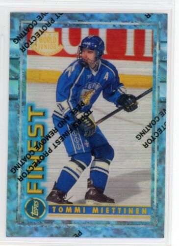 1994-95 Topps Finest TOMMI MIETTINEN Rookie Refractor Card #133 UN-PEELED