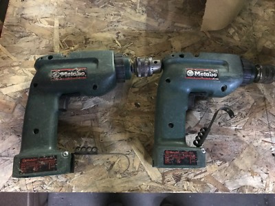 LOT OF 2 METABO MODEL 0121 CORDLESS DRILLS 