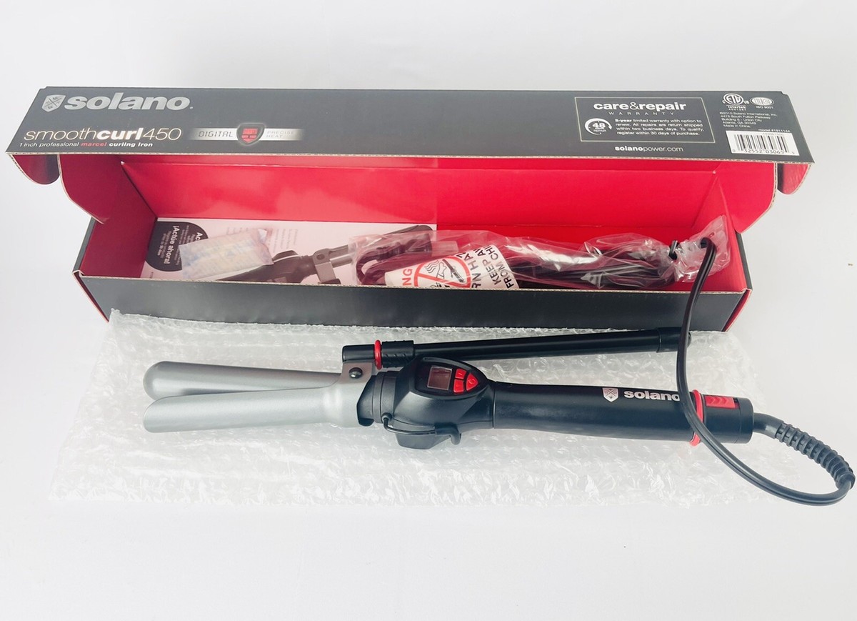 Solano SmoothCurl 450 1“ Digital ￼,Precise Heat,Professional Curling Iron  Marcel