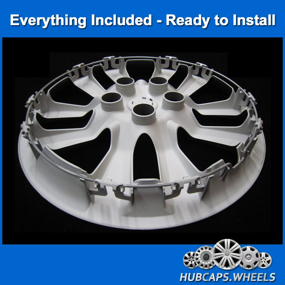 Hubcap Set Nissan Altima 2013-2018 - Genuine Factory OEM 16-Inch Silver 53088 - Image 3 of 4