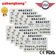 10 x Pack Dental Orthodontic Braces Brackets Metal Standard Roth.022 Hooks 3