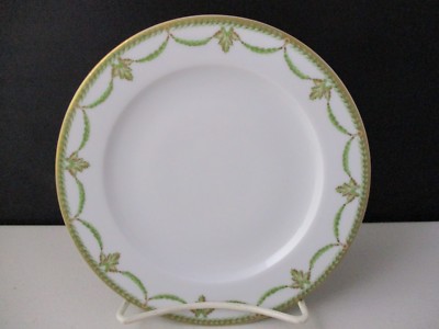 DESHOULIERES SULLY GREEN BREAD & BUTTER PLATE 6 1/8'' -1406C