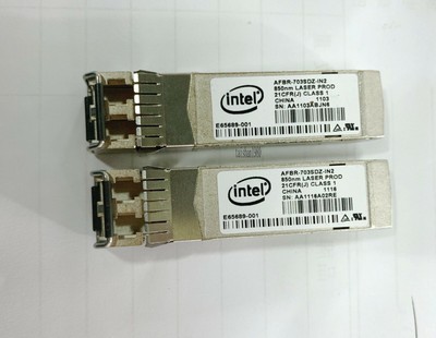 2pcs * INTEL AFBR-703SDZ-IN2 E10GSFPSR10GbE SFP+ 10GBASE-SR module Transceiver