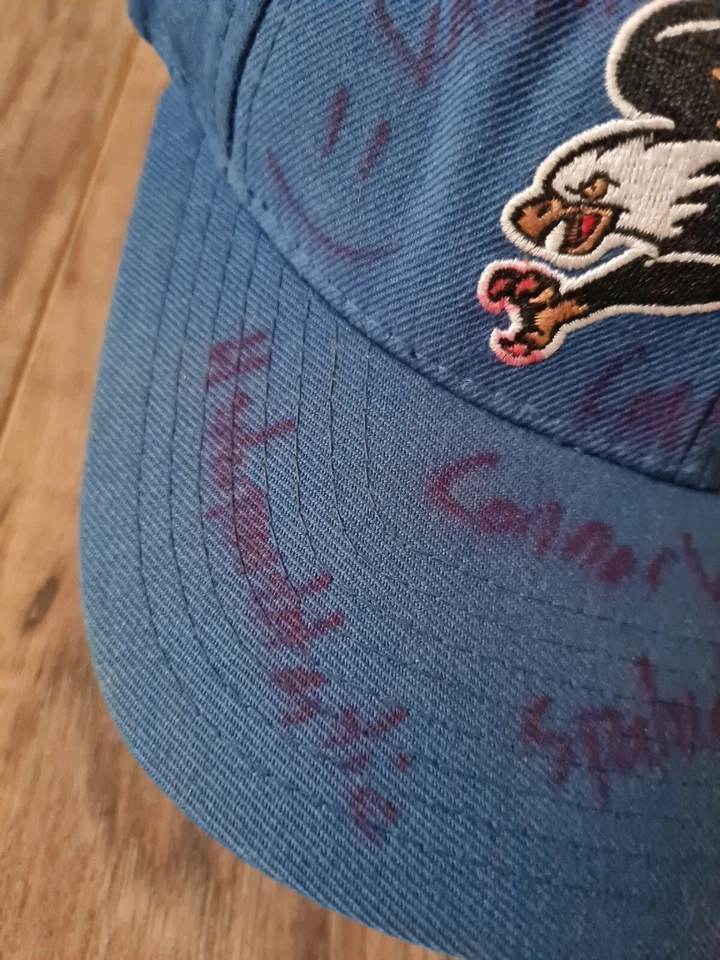 Chapéu Snapback Vintage Washington Capitals Screamin’ Eagle Autografado Assinado (L6 - Imagem 2 de 4