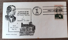 PRESIDENT ANDREW JOHNSON  SCARCE REID CACHET 1986 FDC UNADDR