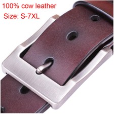 Fashion Casual Belts Mens Belt 100 Real Leather Belt for Jeans XS-7XL 3 Colors