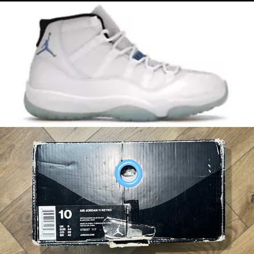 **Nur Karton** Größe 10 - Jordan 11 Retro Legend Blue 2014 **Nur Karton** 378037-117