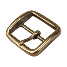 2X Mens Heavy Duty Single Prong Belt Buckle Replacement Brass Pin Buckle 4cm