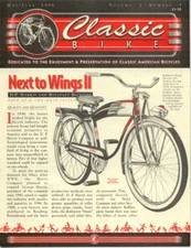 CLASSIC BIKE NEWS Rollfast part 2 antique bicycle newsletter Volume 2 Number 3