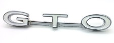 NEW 1969 Pontiac GTO Front Fender Emblem / USA-Made Chrome Side Badge Script