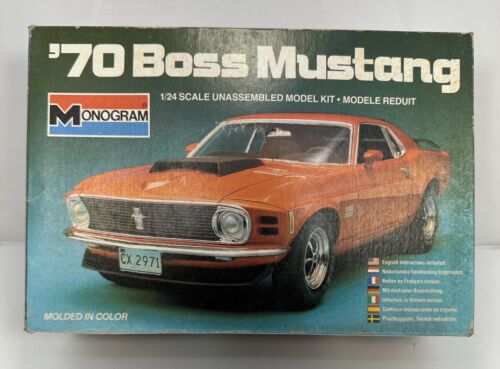 MONOGRAM 1/25 Scale 1970 BOSS MUSTANG”OPEN BOX”EXTRA PARTS INCLUDED - Zdjęcie 1 z 4