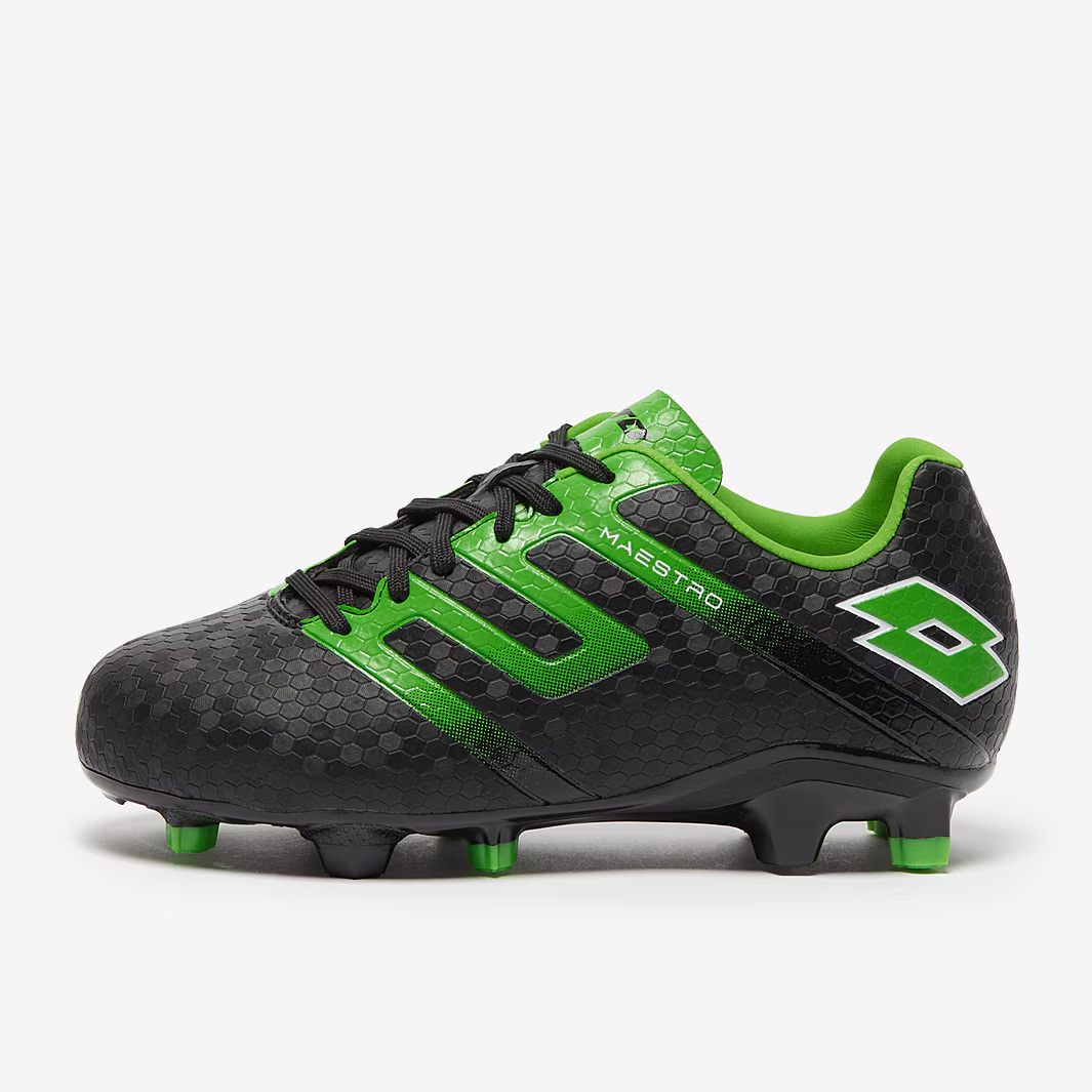 Lotto Maestro 700 V FG JR scarpe tacchetti calcio bambini nero classico verde 2 5 nuove con scatola