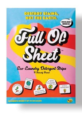 30Sheet Eco-Laundry Detergent Strip Hypoallergenic Plastic-Free Boulder Breeze