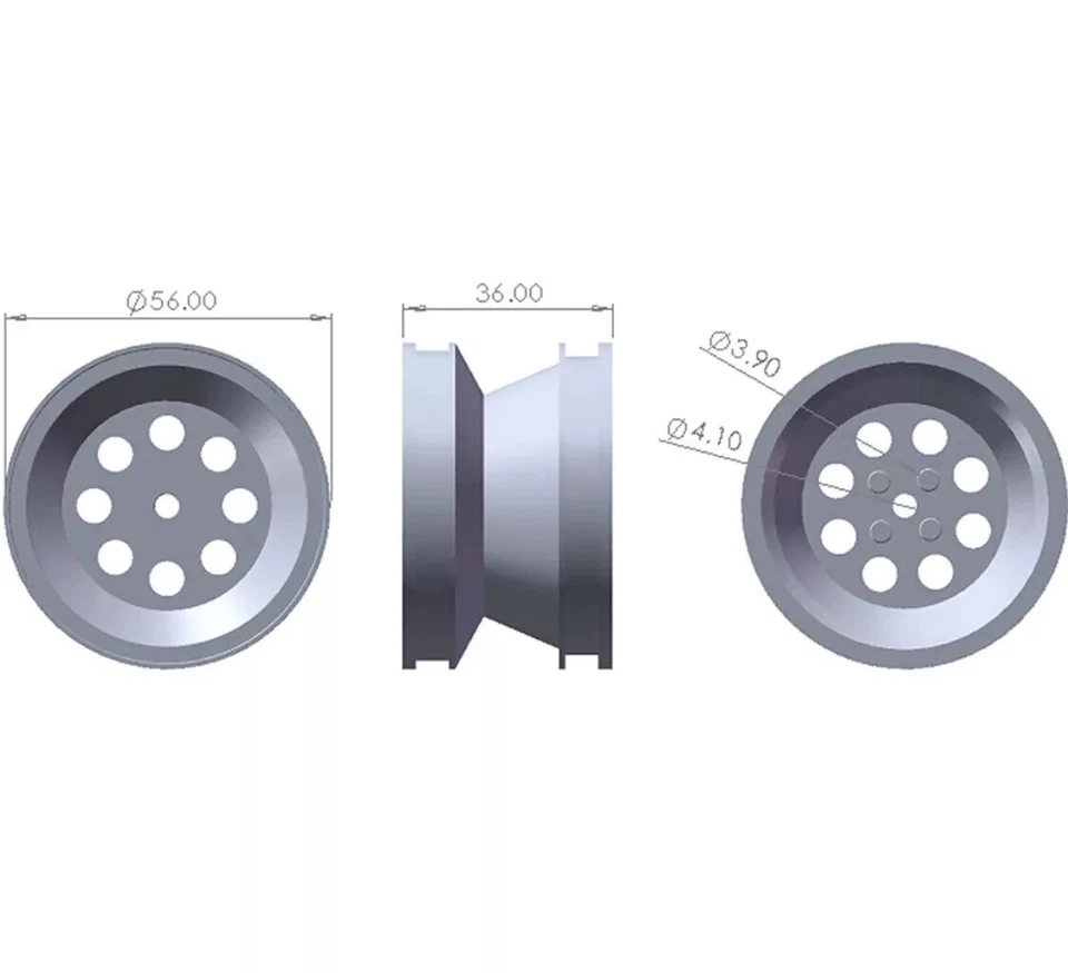 Bujes de rueda de aluminio para Tamiya Wild One Nova Fox Super Hornet Grasshopper II Foto 3 de 3