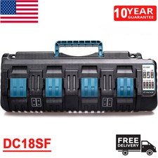 For Makita DC18SF 4-Port High Fast Charger For 14.4V-18V LXT Lithium-Ion Battery