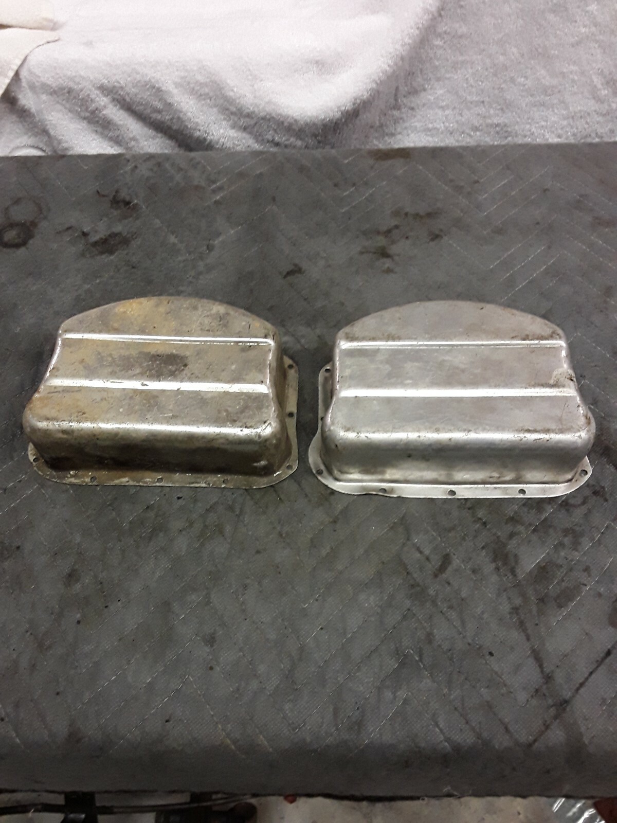 STOCK HARLEY PANHEAD CHOPPER ALUMINUM ROCKER BOX COVERS FOR 19481965