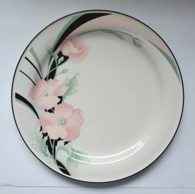 Sango JOLIE 253319 Dinner Plate 10-3/4 Inch Vintage Large Pink Flowers 1 Count