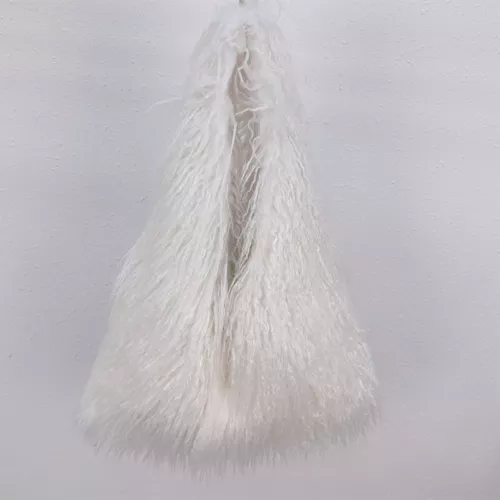 Women Handbag Shoulder Bag Faux Mongolian Fur Furry Fluffy Plush Winter Handbag - Picture 22 of 34