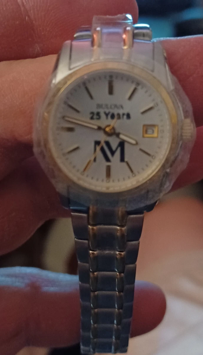 Bulova Women s Watch 98M105 Quartz Two Tone Stainless Steel 25mm