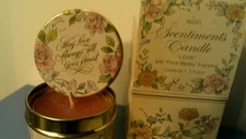 VTG 1982 Avon SCENTIMENTS CANDLE "LOVE" FLORAL MEDLEY FRAGRANCE-NIB-FREE SHIP