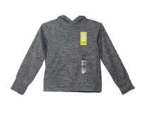 All In Motion Youth Pullover Hoodie L 10/12 Heather Gray with Thumbholes, NWT