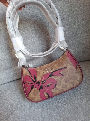 Coach Teri Mini Bow Print Crossbody Bag Signature Bows Purse CY733 NWT