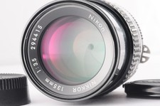 Nikon AI-S NIKKOR 135mm F3.5 Black Lens AIS F-Mount MF Manual Focus Exc+++++