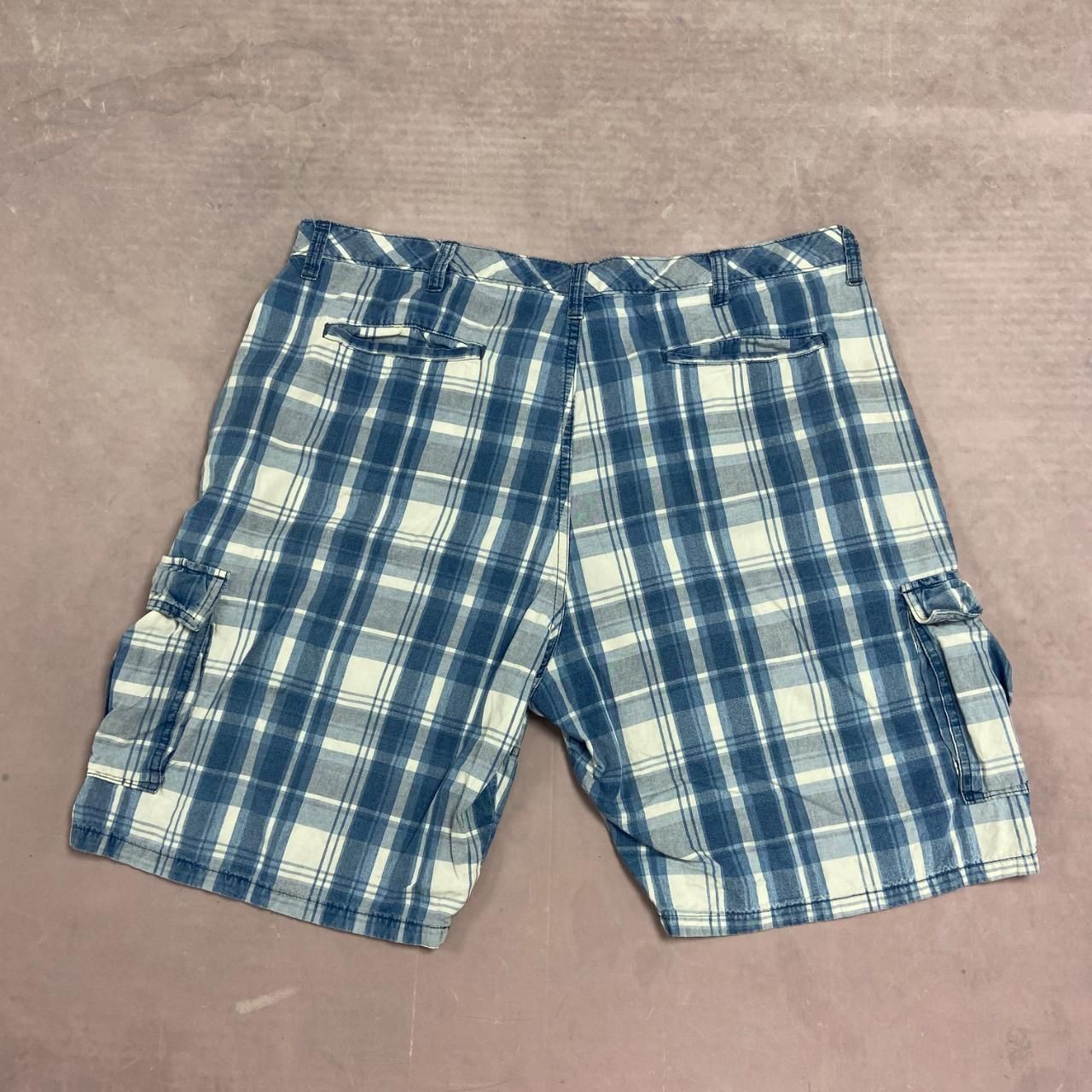 Wrangler Shorts Checked Patterned Cargo Shorts Men's 40 thumbnail 4