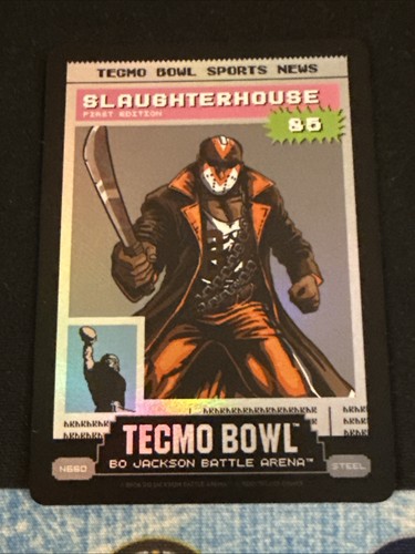 2026 Bo Jackson Battle Arena Tecmo Bowl Slaughterhouse News Steel N550