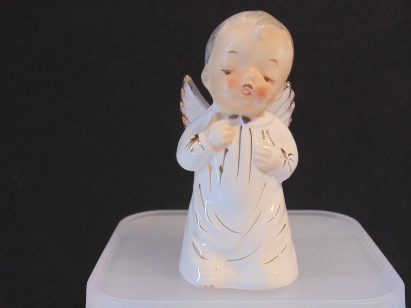 Vintage Cherub Angel Boy Salt Shaker Only