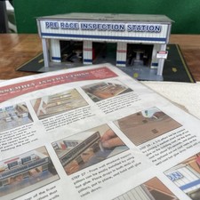 Hobby "Inspection Station" 1/64 HO Slot Car Scale Photo Real Preassembled