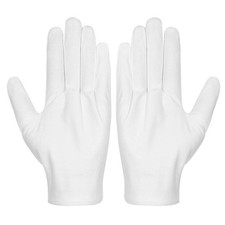 3 Pairs White Cotton Gloves Gloves for Women Men Eczema Dry Hands Moisturizing