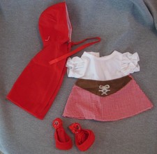 11" CABBAGE PATCH KID, newborn fashion. Little Red Ridinghood costume, unused.