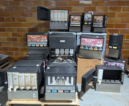 Pallet of 20 - Perfect Servings Powder Dispensers, Cocoa, Creamers & Sugar