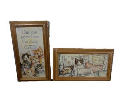 Vintage (2) Figi Graphics 1990s Cats Wall Decor Pictures Cat Lover cottagecore
