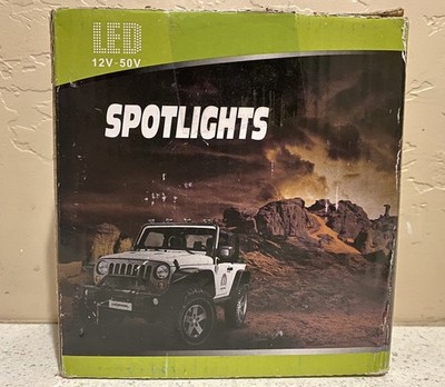 LED 12 V To 50 V Spotlights For Your Jeep Or Other Off-Road Vehicles two pieces