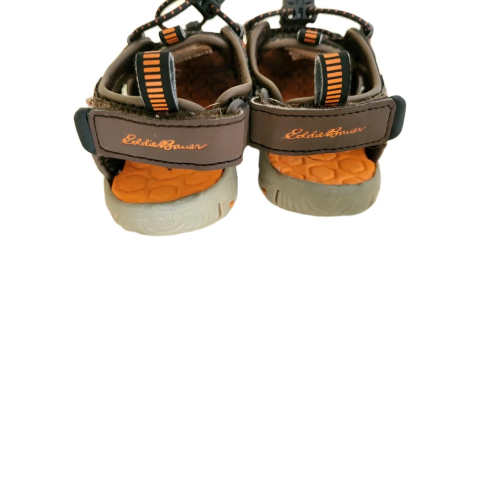 Eddie Bauer Sandals Toddler Boy's 6M Brown Shoes Outdoors Bungee Lacing  - Изображение 3 из 4