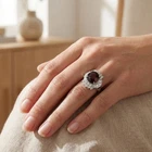 Sparkling Rubellite Tourmaline 4.40Ct 925 Sterling Silver Fine Rings Size 6.5
