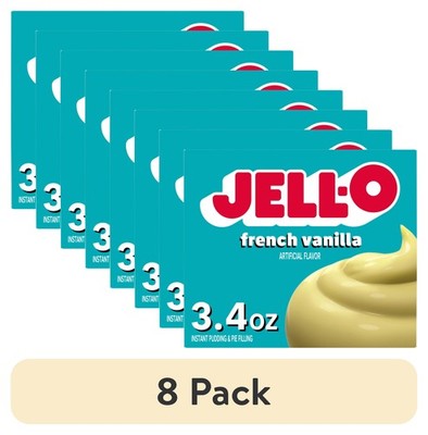 Instant Vanilla Pudding & Pie Filling Mix, 3.4 oz Pack of 8 Boxes
